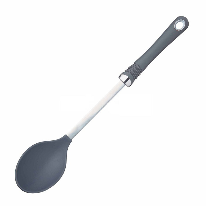 Professional Nylon Cooking/Serving Spoon with Soft Grip Handle ...