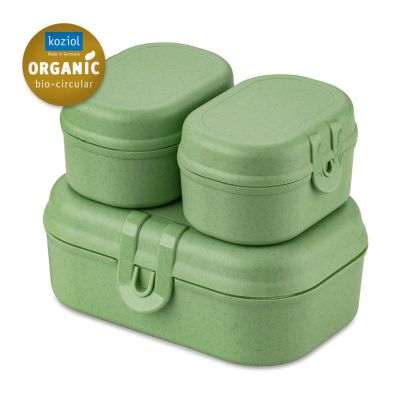 Koziol - Pascal Ready lunch box set with Klikk cutlery ( Organic